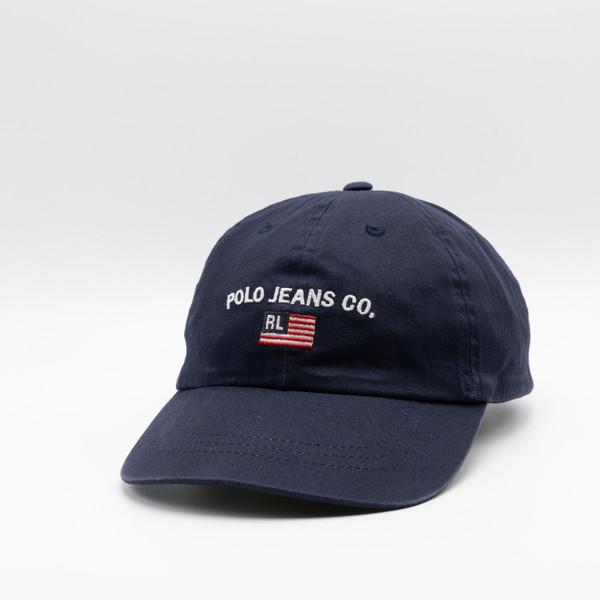 VINTAGE POLO JEANS NAVY HAT
