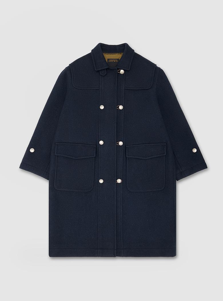 Coin Duffle Coat (Navy)