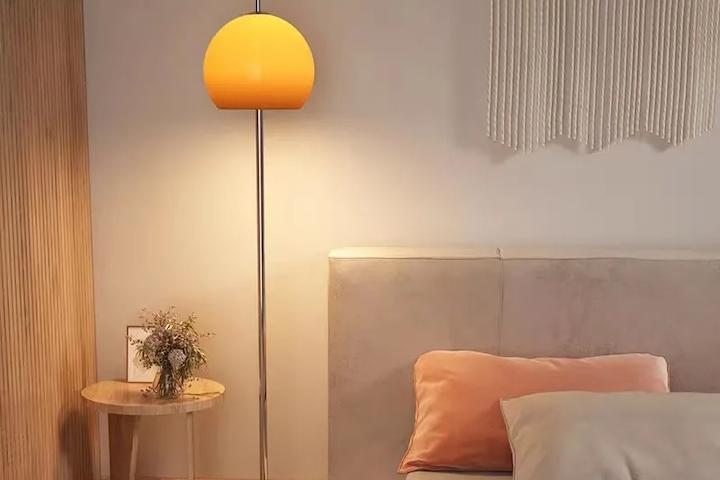 [해외] 라운드 그라데이션 유리 장스탠드 머쉬룸 조명 거실 침대 소파 플로어 램프