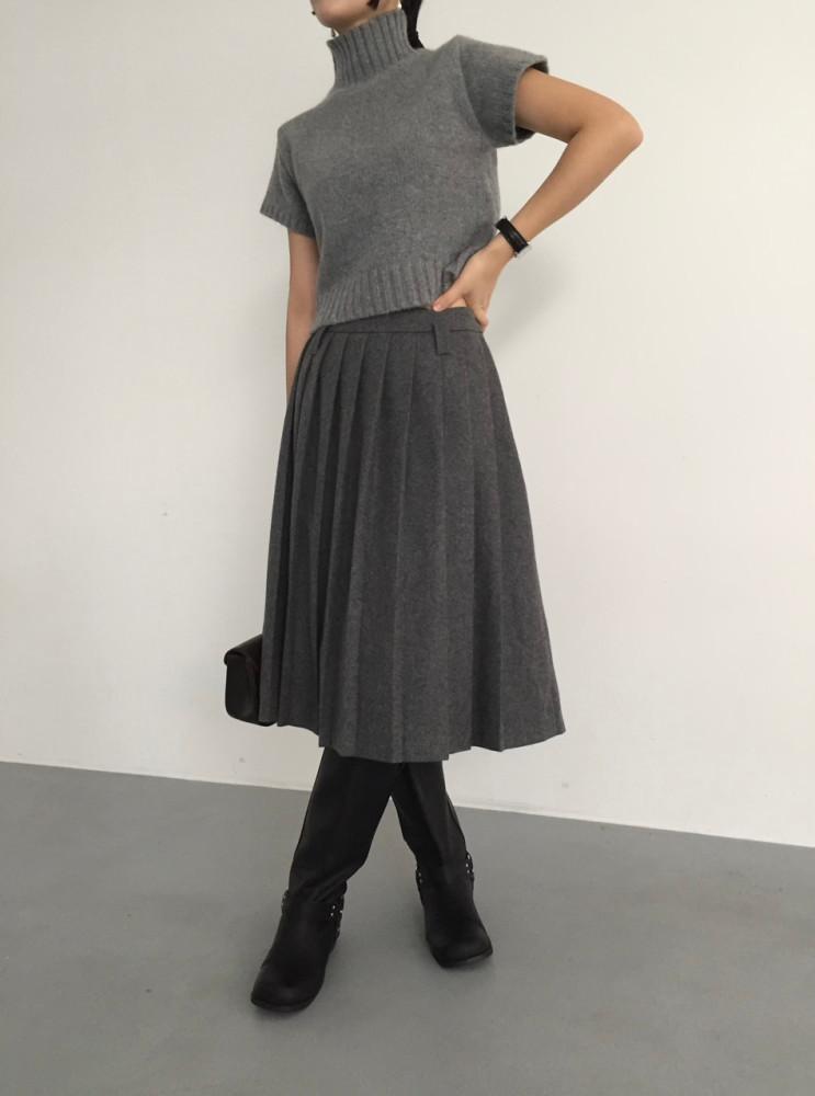 WOOL PLEATS SK 울 플리츠 스커트