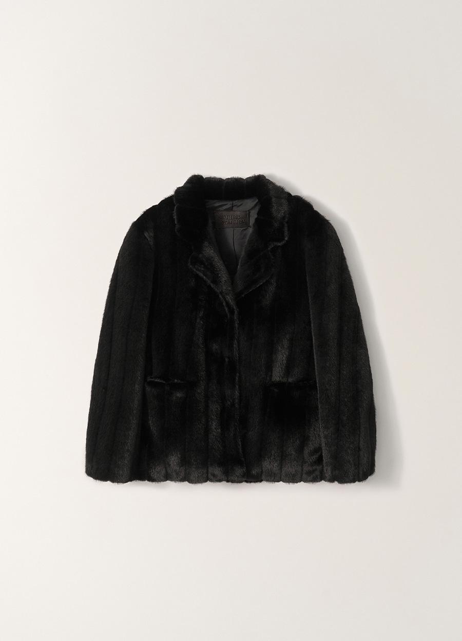 3RD / Misha faux fur jacket (Black)