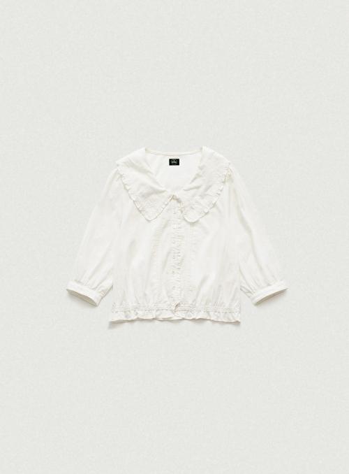 Cottage Ruffle Blouse_White