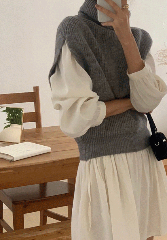 버치 폴라 터틀넥 베스트니트nt(4color)