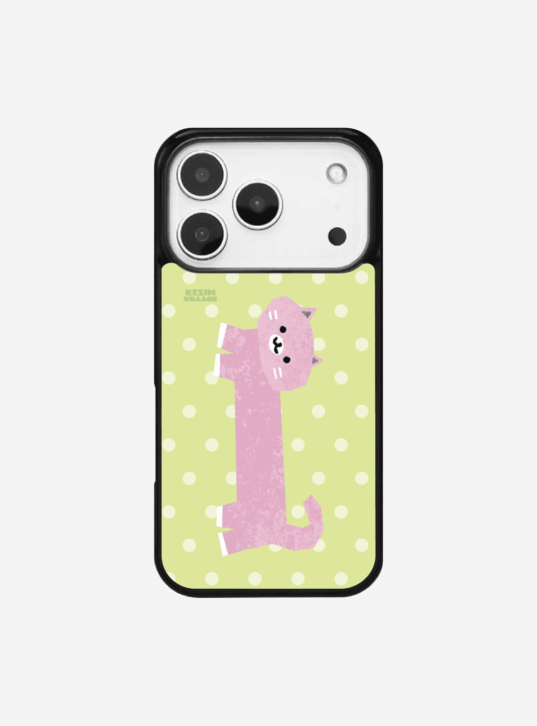 KITTY YELLOWGREEN case (glass bumper)
