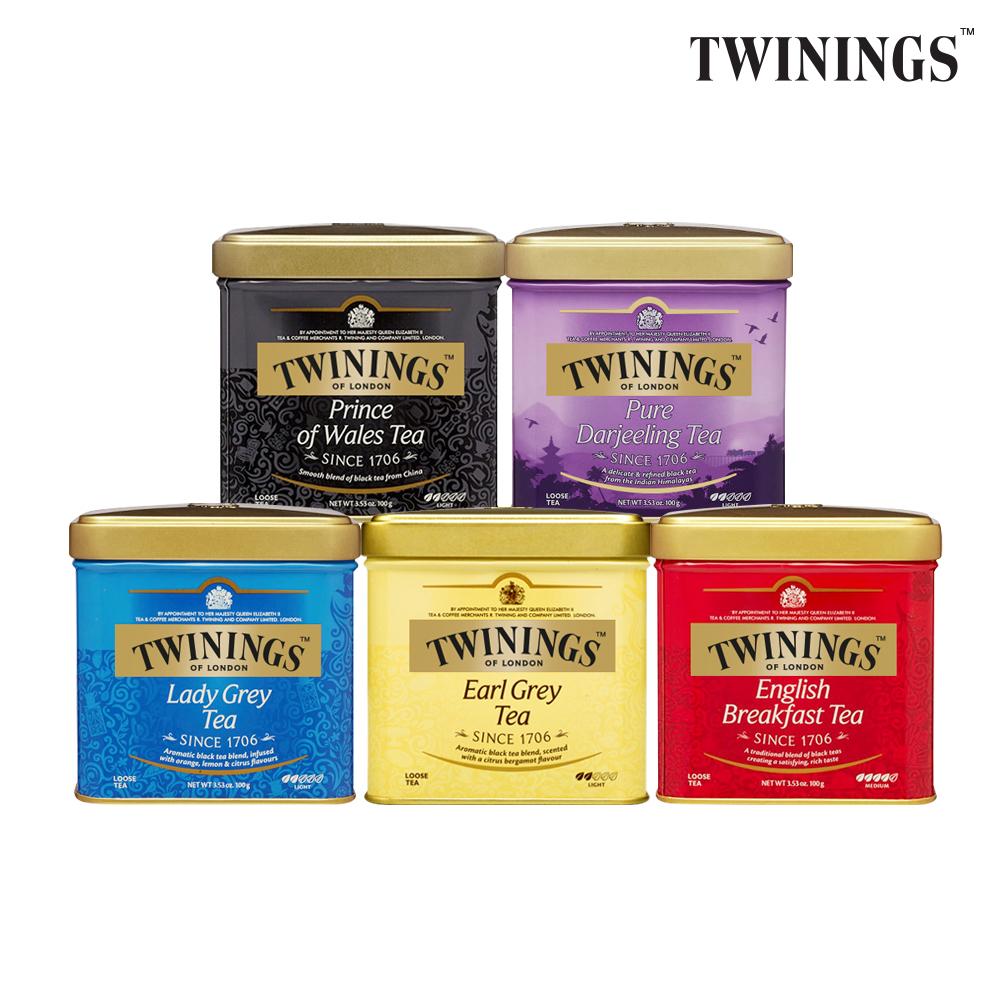 "시간을 멈추는 티타임" 트와이닝스 100g 틴케이스 모음전 (5종 택1)