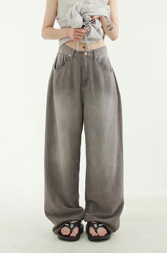 summer purple grey wide jean