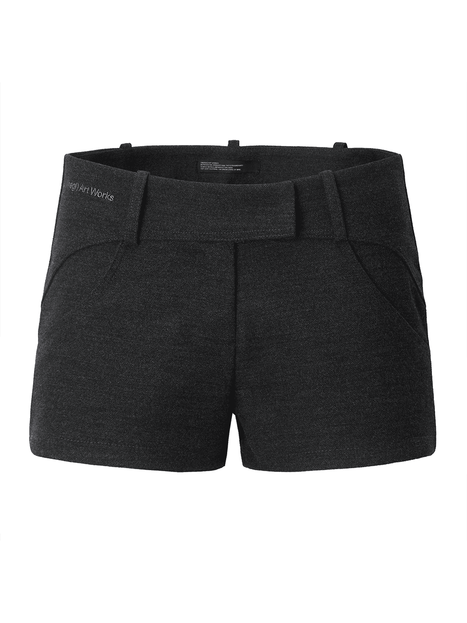 Curved Line Shorts (charcoal)