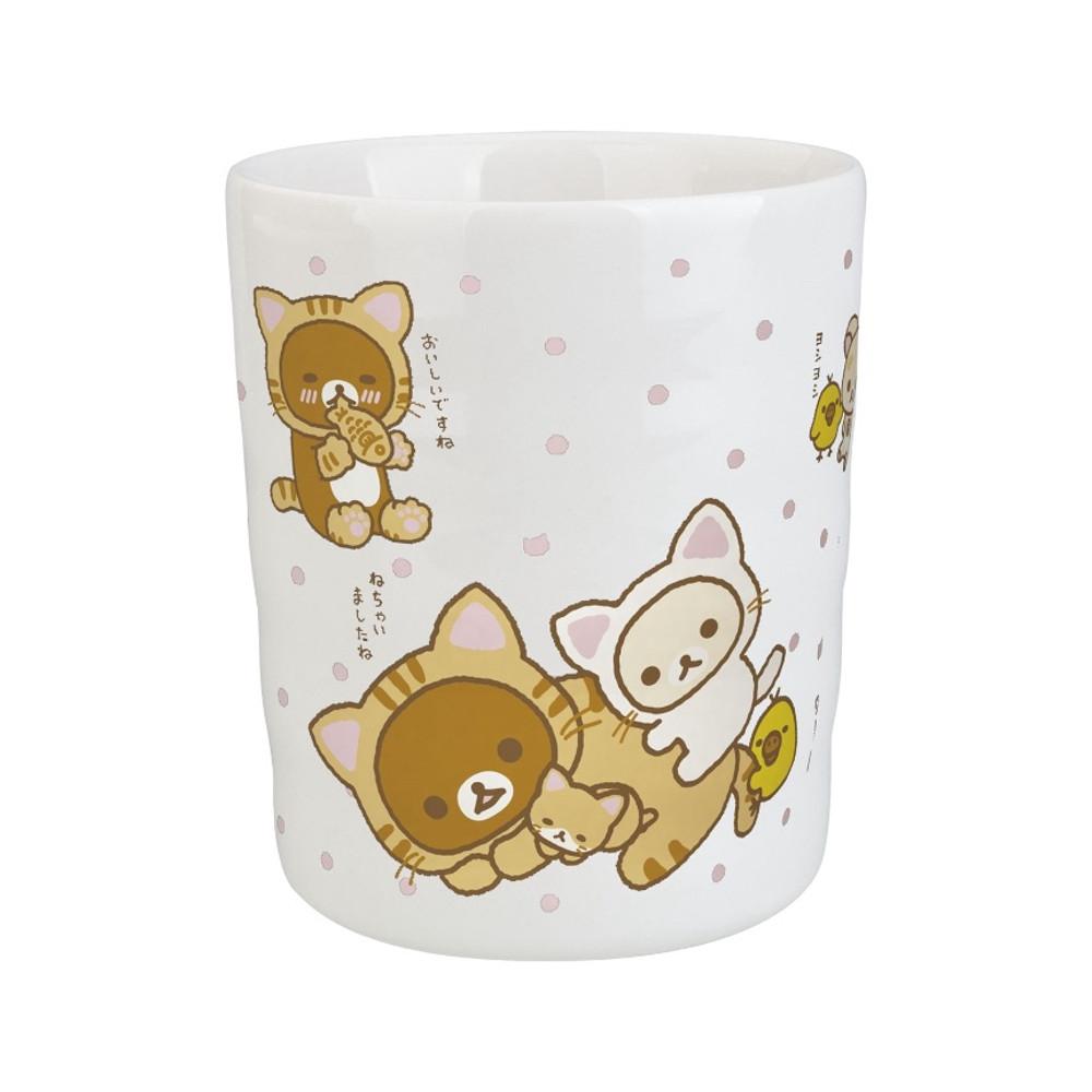 리락쿠마 코리락쿠마 유리컵 고양이탈.ver