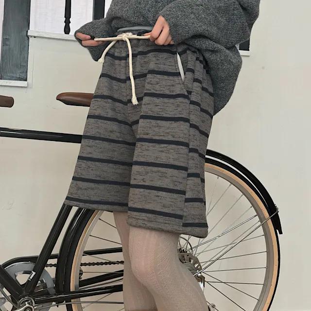 (겨울신상/고퀄리티) 기모 스트라이프 팬츠