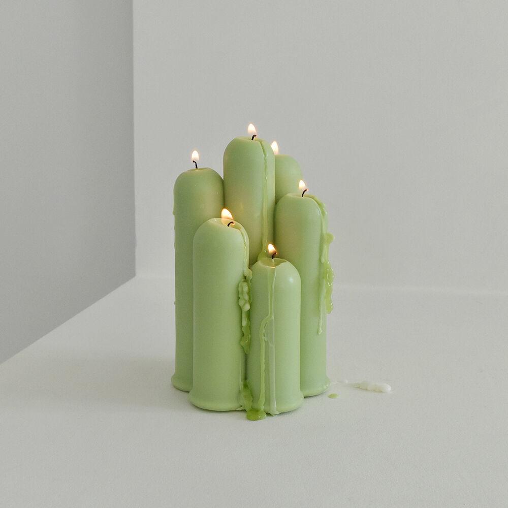 Tube stick candle - Green