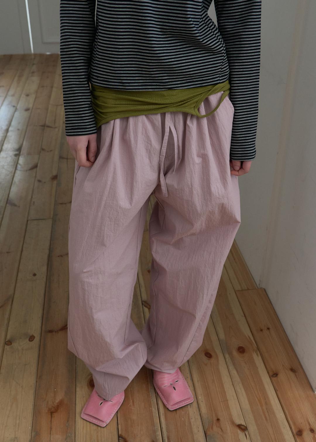 Curved Wide Pants_3Color