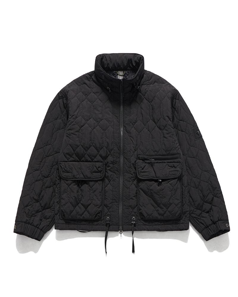 3P QUILTED BLOUSON / BLACK