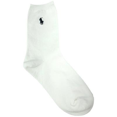 [POLO RALPH LAUREN] (새상품)폴로 랄프로렌 정품 포니 로고 자수 화이트 삭스 양말 여성용 M14980