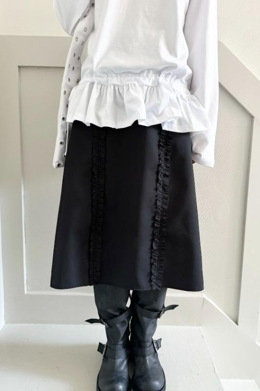 line frill midi sk (2color)
