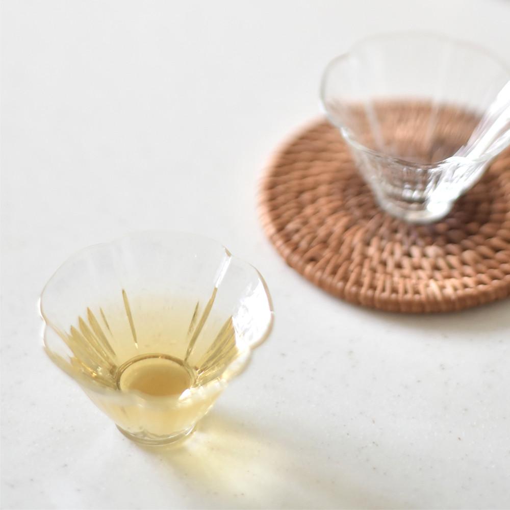 벚꽃 미니 소형 내열유리 찻잔 우아한 혼술 사케 소주잔