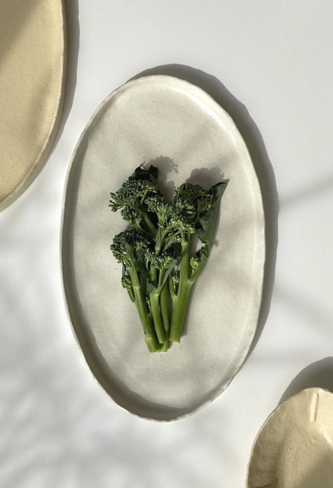 flat plate | 브런치플레이트 트레이 핸드메이드접시 타원접시 타원플레이트 브런치트레이