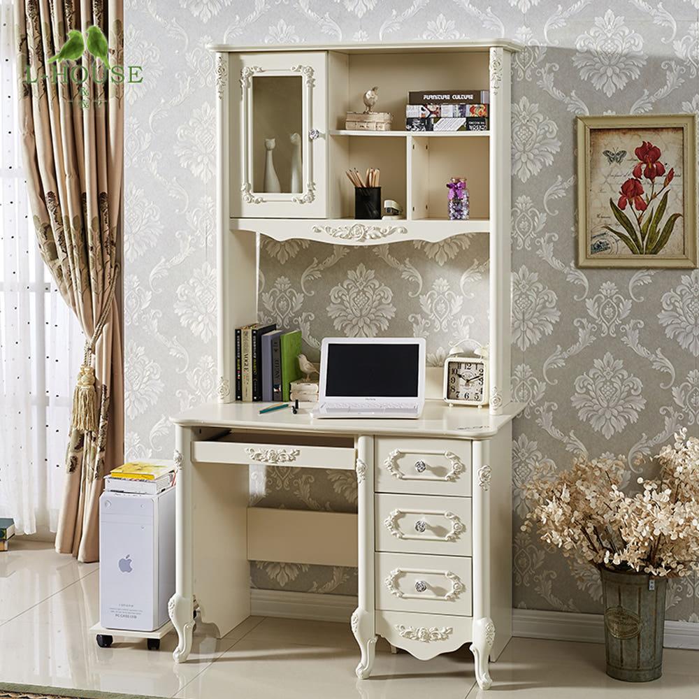 엔틱 전면책상 서재 책장 공부용 좁은공간 책상