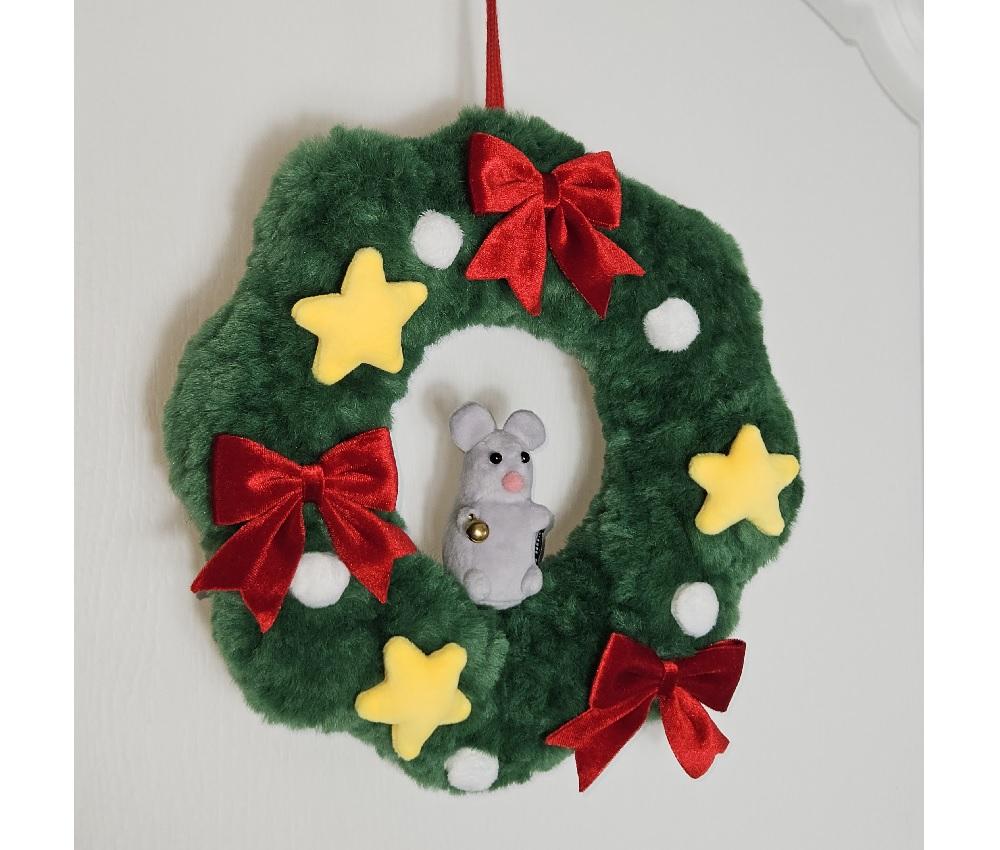 크리스마스 콩알쥐 리스