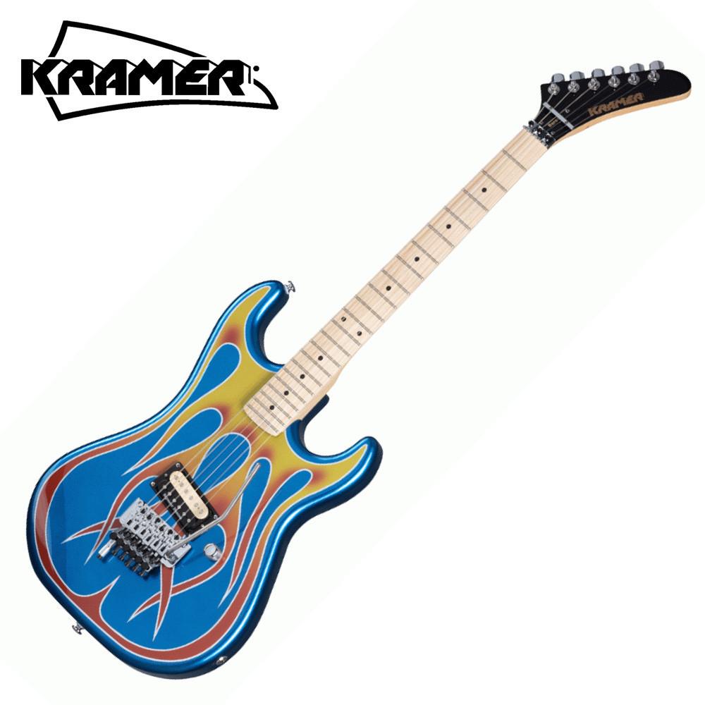 Kramer 크레이머 일렉기타 Baretta Custom Graphics Blue Sparkle with Flames