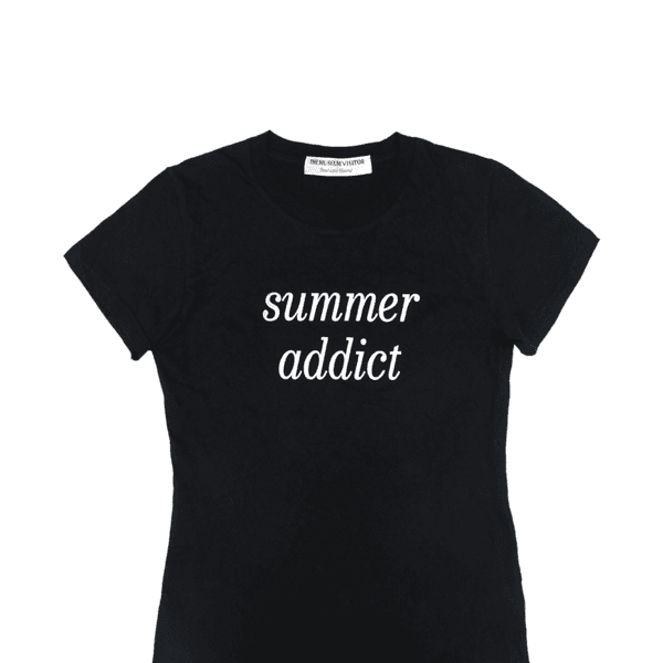 SUMMER ADDICT T-SHIRT (BLACK)