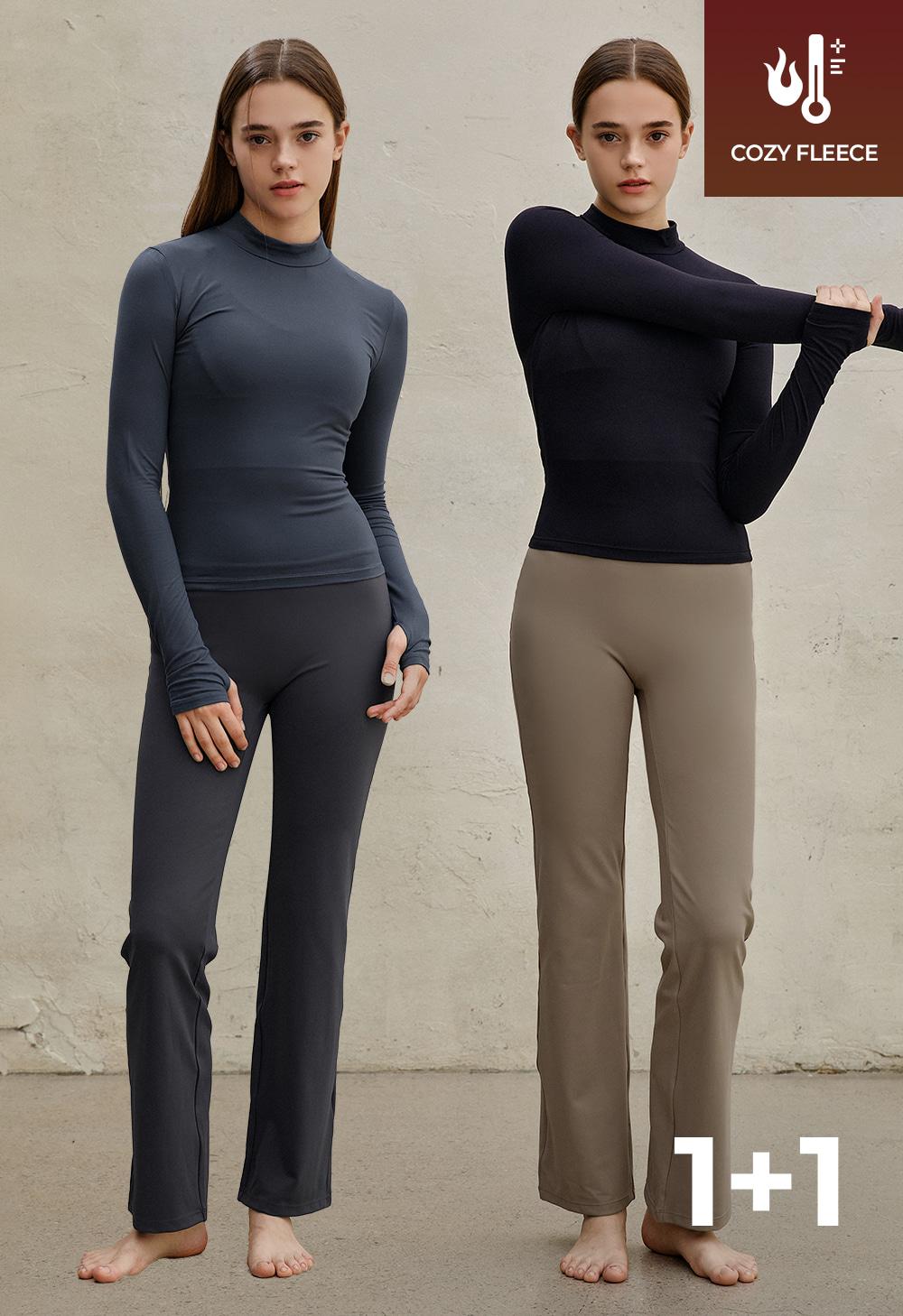 [1+1] 기모 세미 부츠컷 레깅스