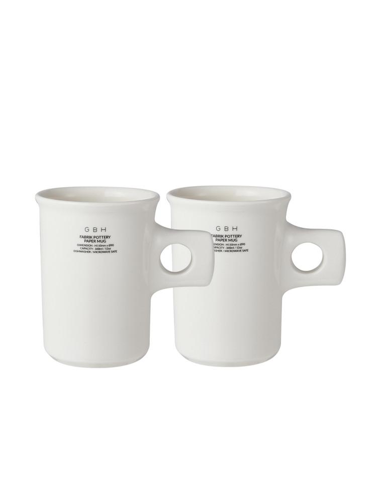 GBH X FABRIK POTTERY 지비에이치 페이퍼 머그 세트 (2EA)