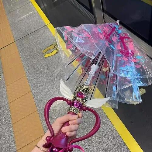 [해외] 공주템 마술봉 우산 공주우산 쓸데없는 선물