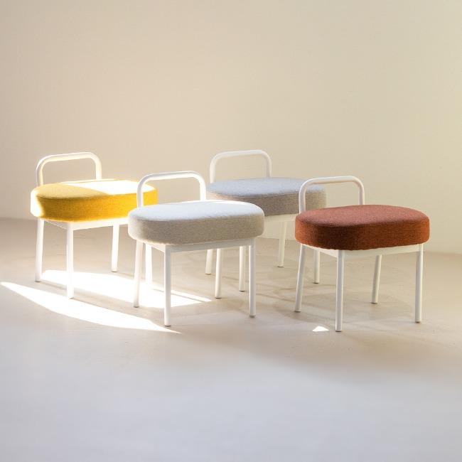 로디 이지클린 패브릭 쿠션 화장대의자 4color