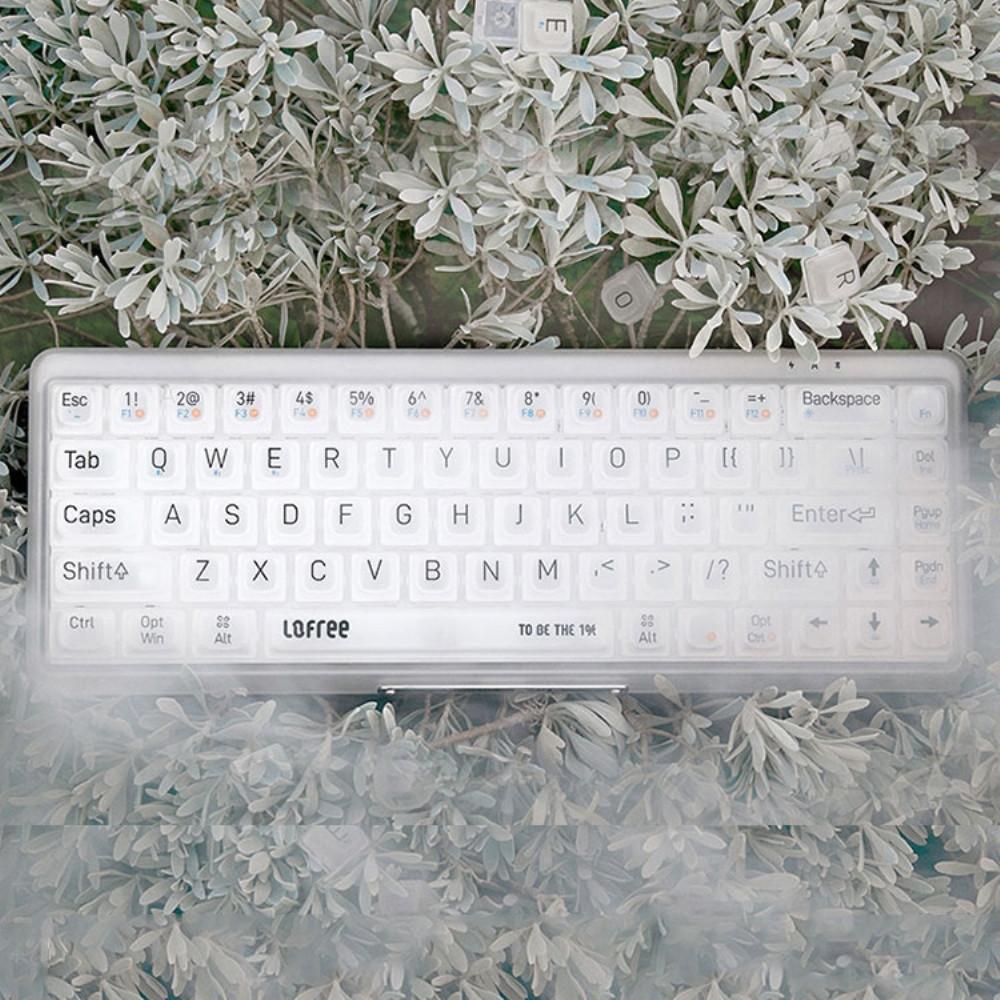 LOFREE 로프리 투명 키보드 1% 기계식 68키 FOG