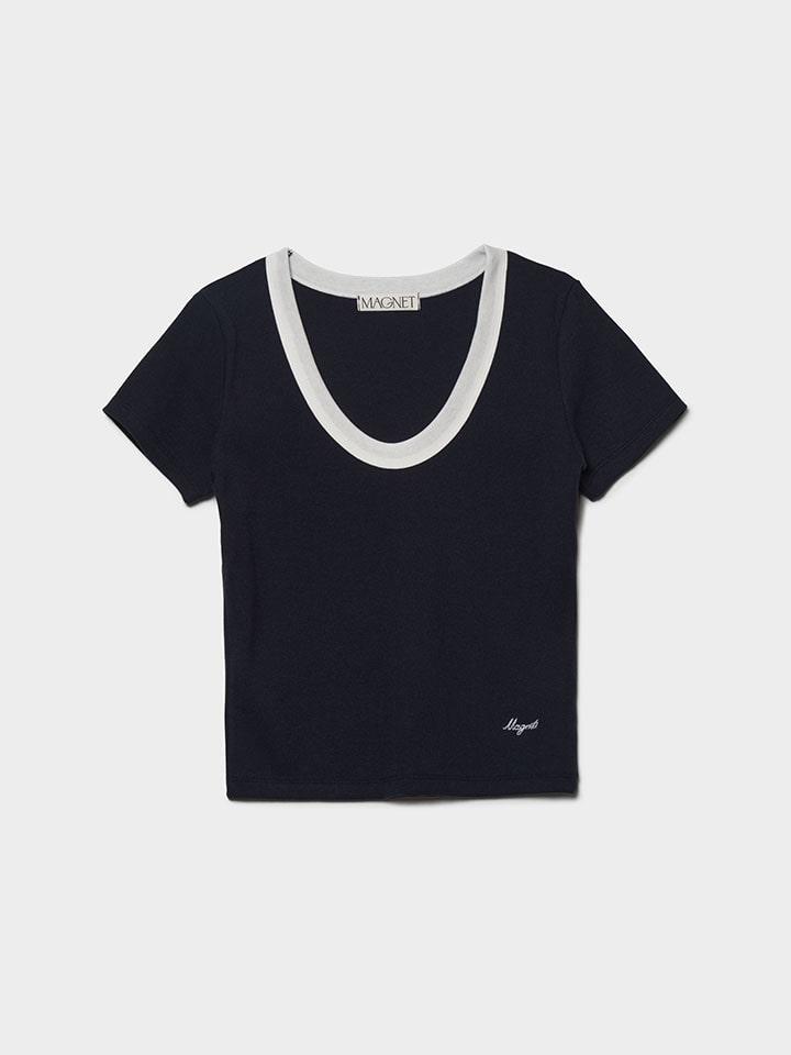 [2nd] Lowen Scoop Top (Navy)