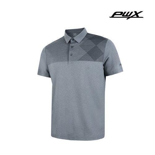 Q220-3325-1MG 남성 프린트 카라 티셔츠