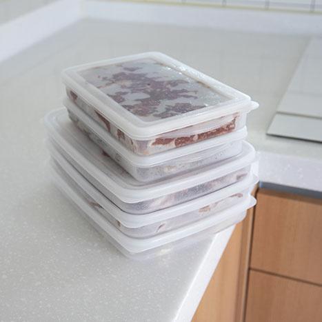 냉장고 정리용기 냉동실 수납용기 (2사이즈)