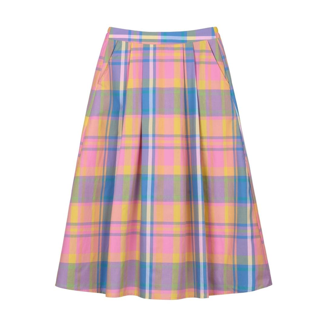 Pink Bicky | Pleated Skirt