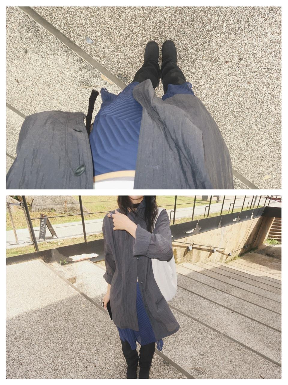 SEORAE STRIPE SIDE-ZIP SKIRT