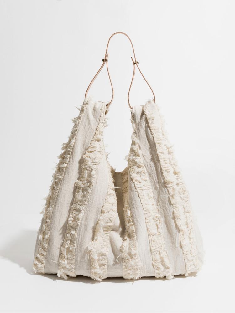 Cotton Shoulder Bag 코튼 프린지 숄더백