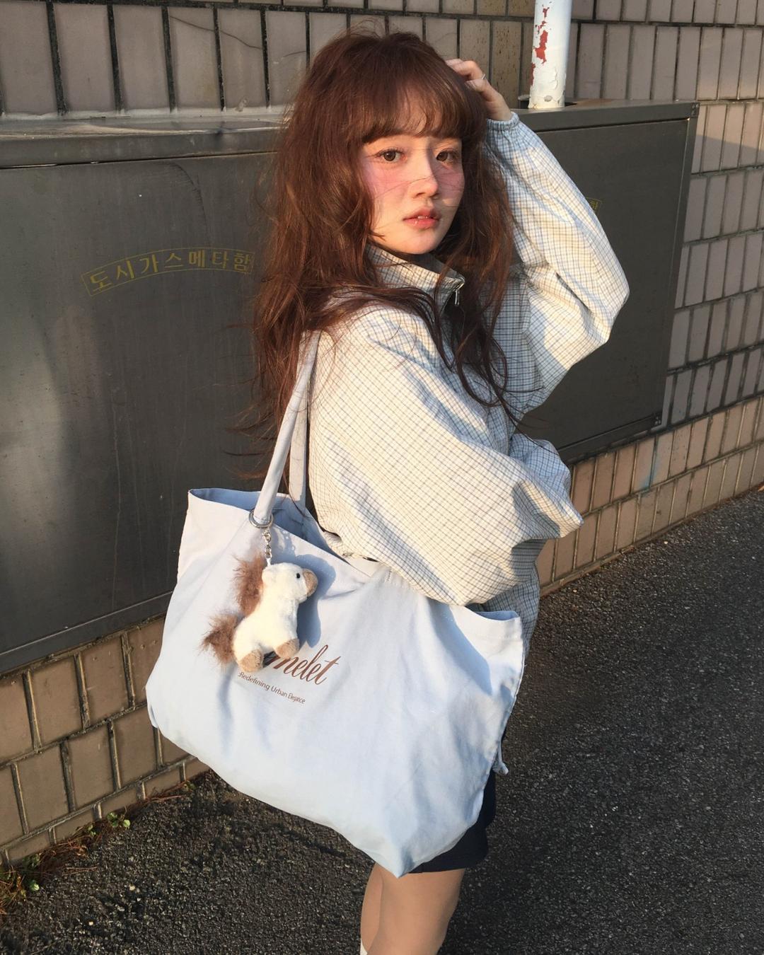 Marche 마르쉐 코튼 백 - sky