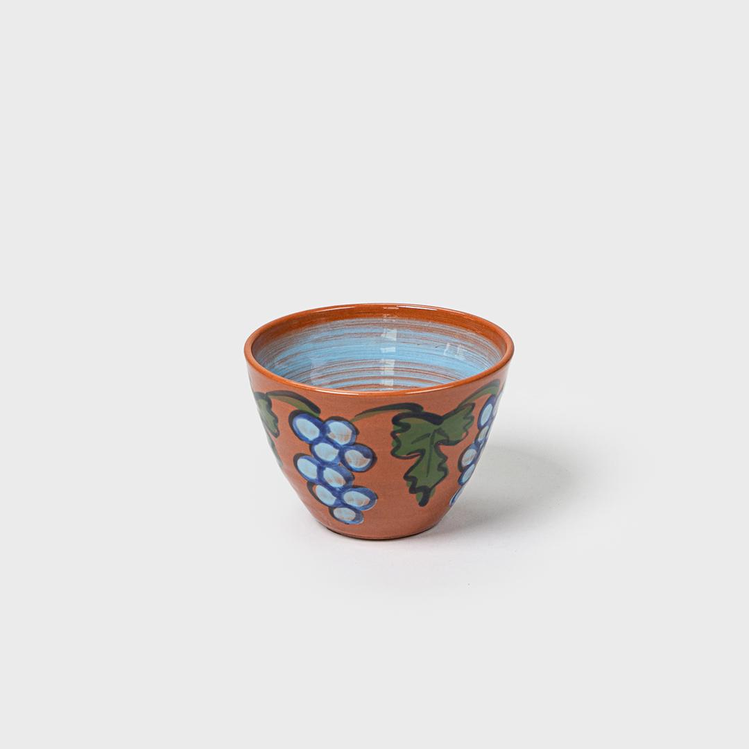 Despots Bowl Deco Grapes Terracotta