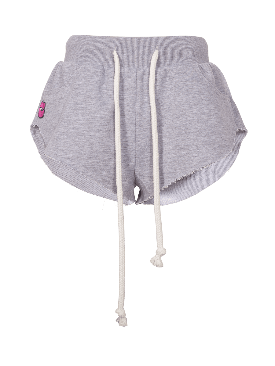 Fang-patch Cotton Shorts