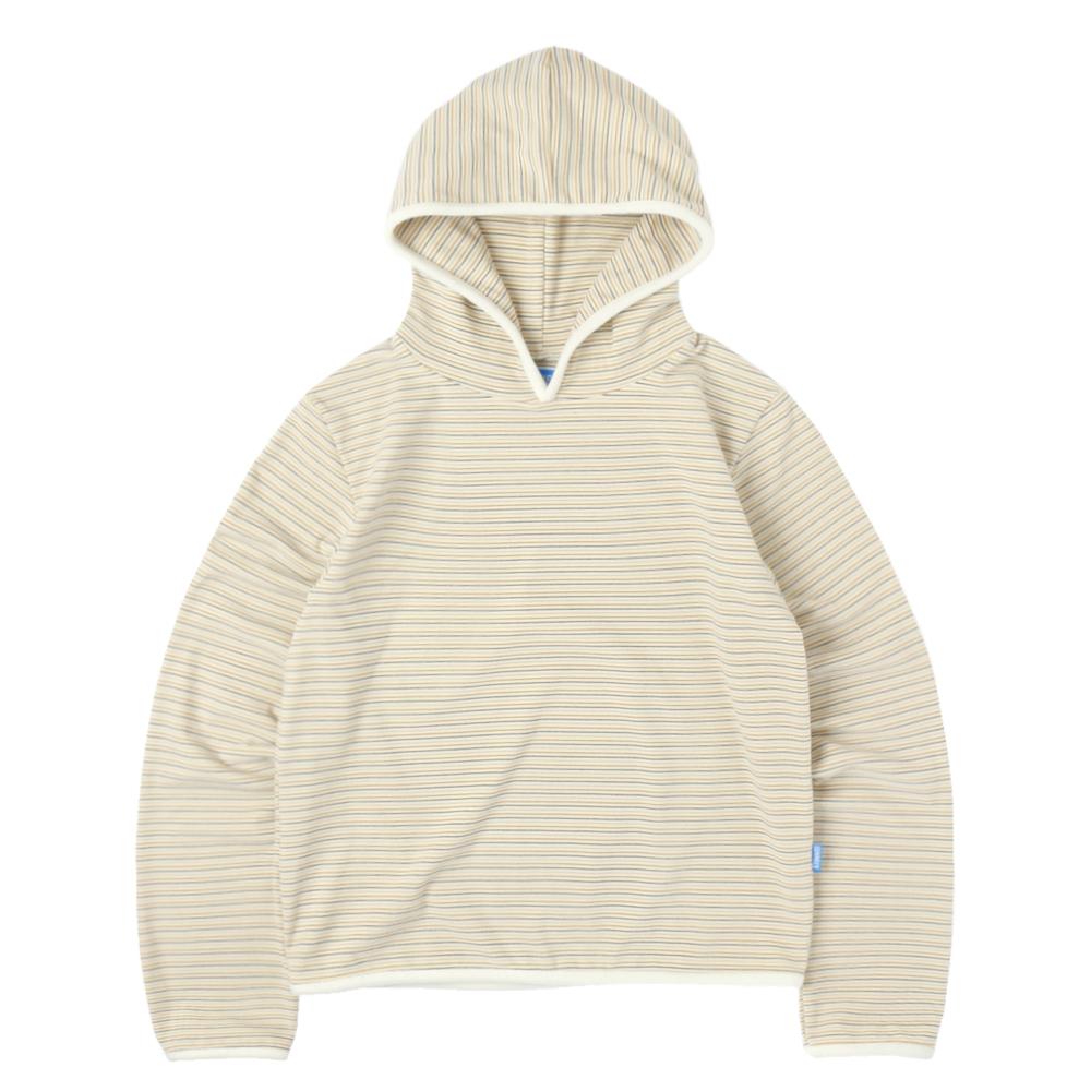 Stripe Taped Hoodie - Ivory