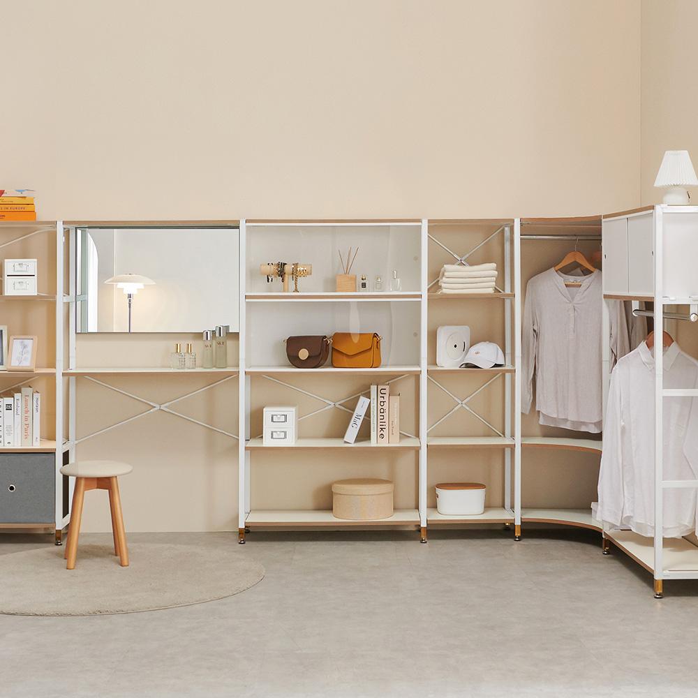 플랫홈 맞춤 모듈철제가구 드레스룸 시스템행거 옷방