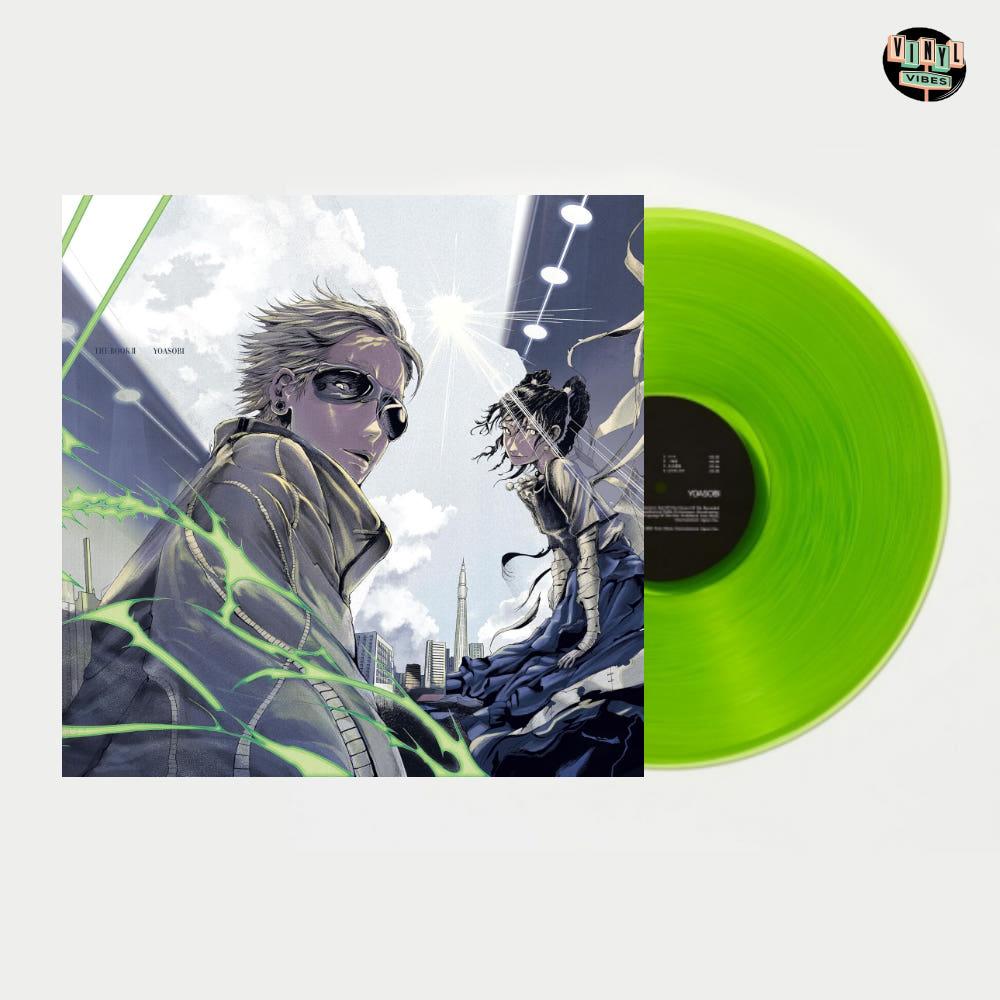 LP 요아소비 YOASOBI - THE BOOK2 5주년 기념 일러스트 그린 엘피판