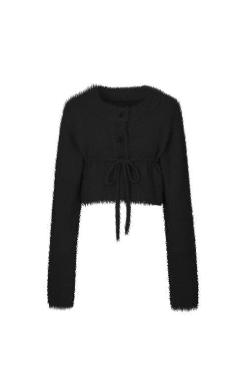 ANGELA KNIT CARDIGAN black