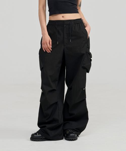 벤트 카고 팬츠 (블랙)
