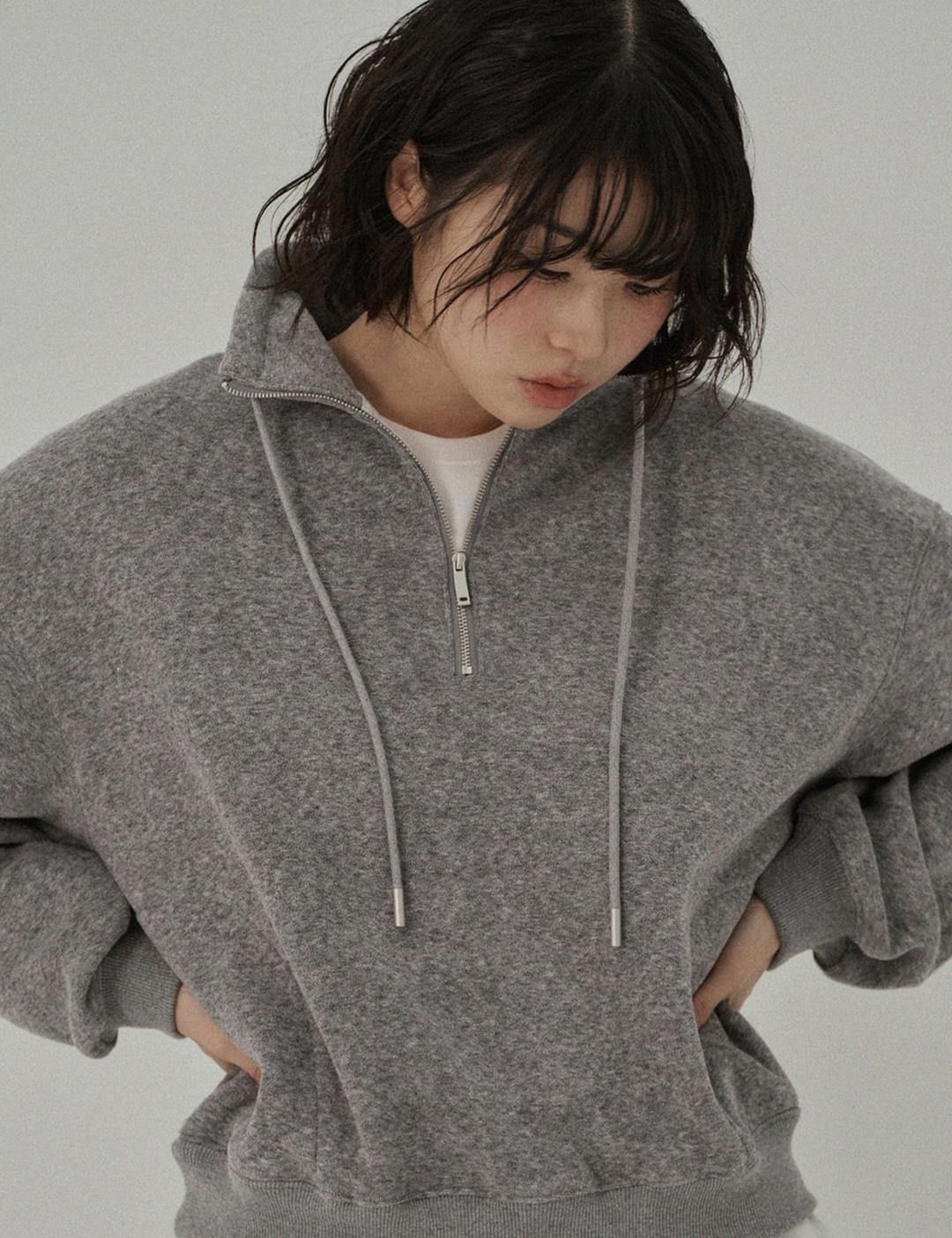 [MIS]  풀오버 하프 집업 셋업  (woman)