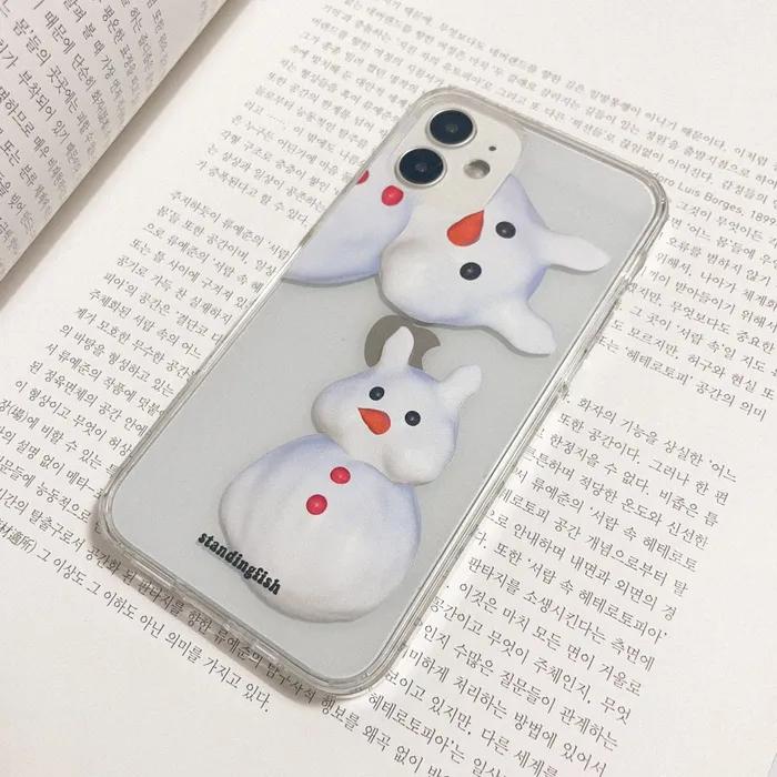 [아이폰16 시리즈 추가] rabbit snowman phone case