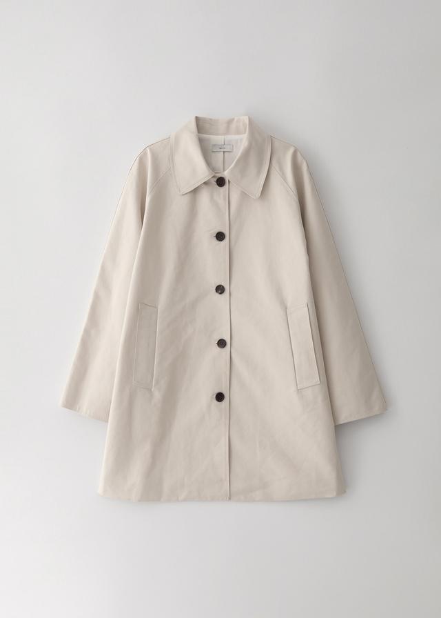 Single Half  Trench Coat (Ivory, Beige, Charcoal)