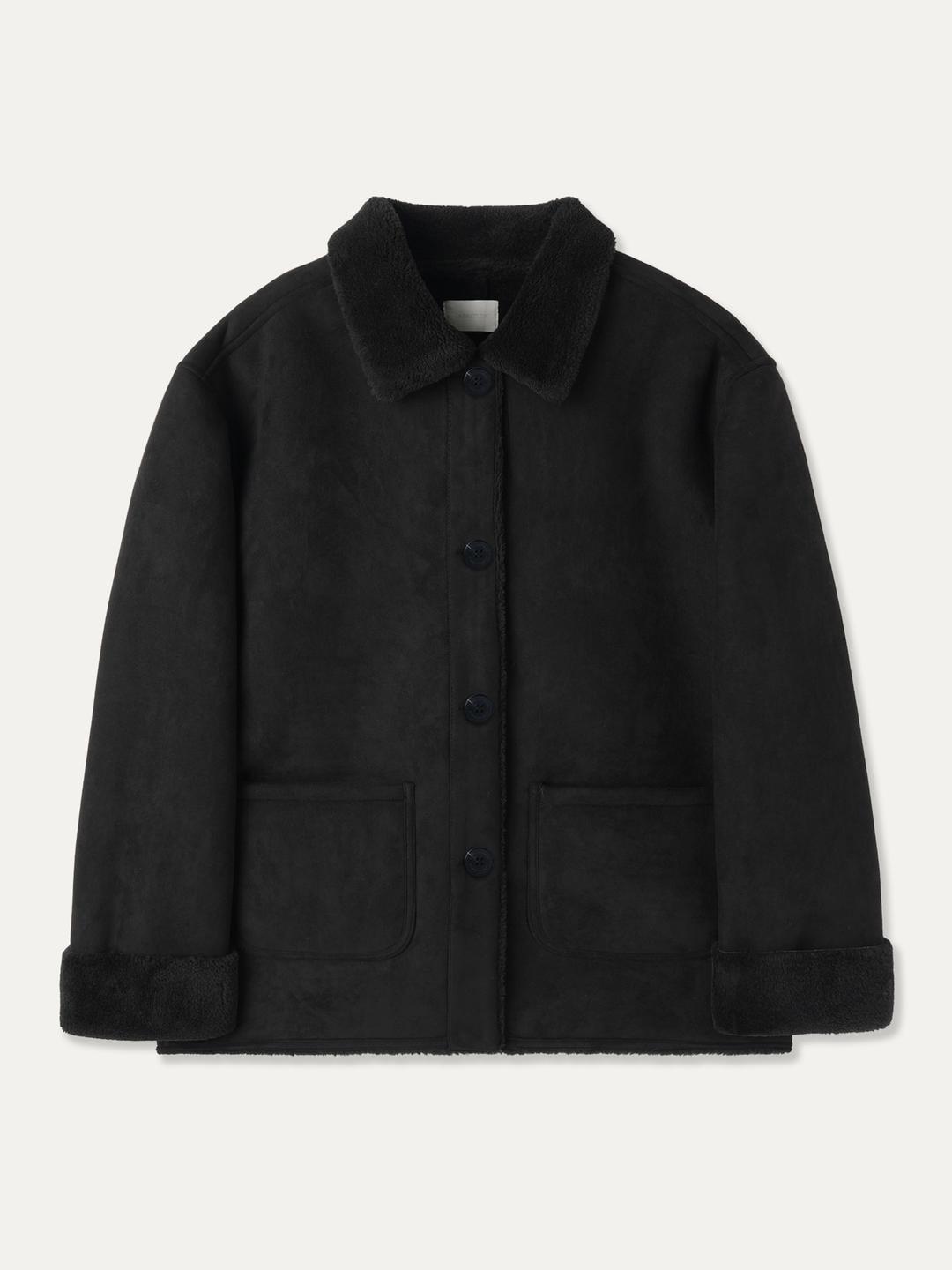 Fake Suede Half Mustang_Black