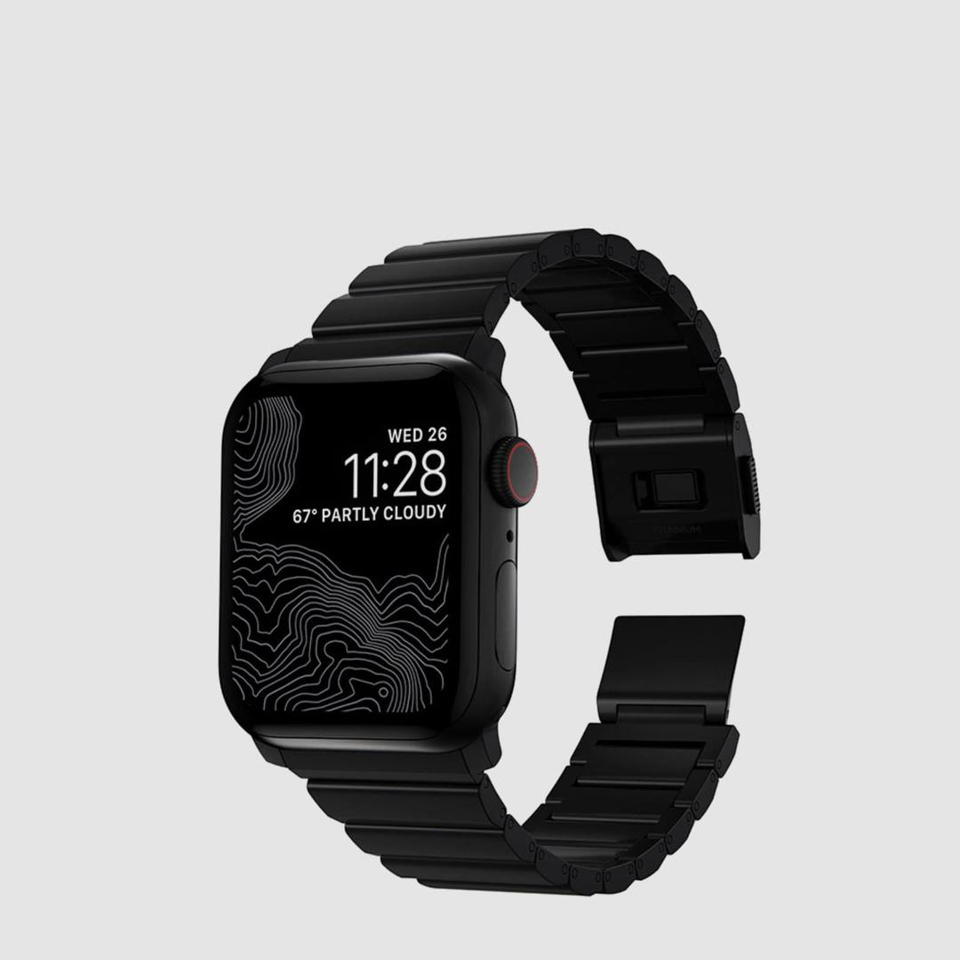 애플 워치 티타늄 V2 밴드 - 블랙 버클 스트랩