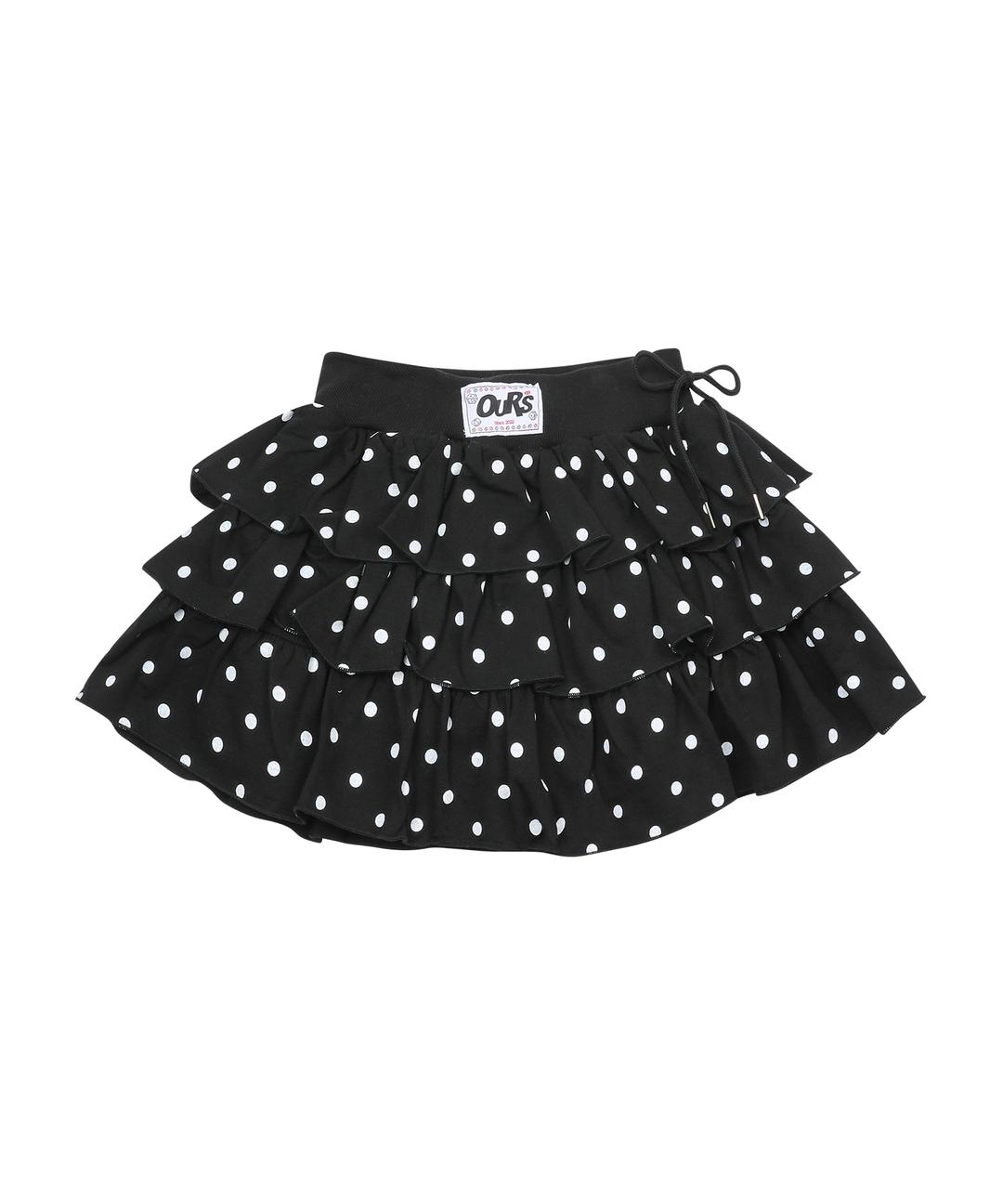 도트 캉캉스커트 블랙