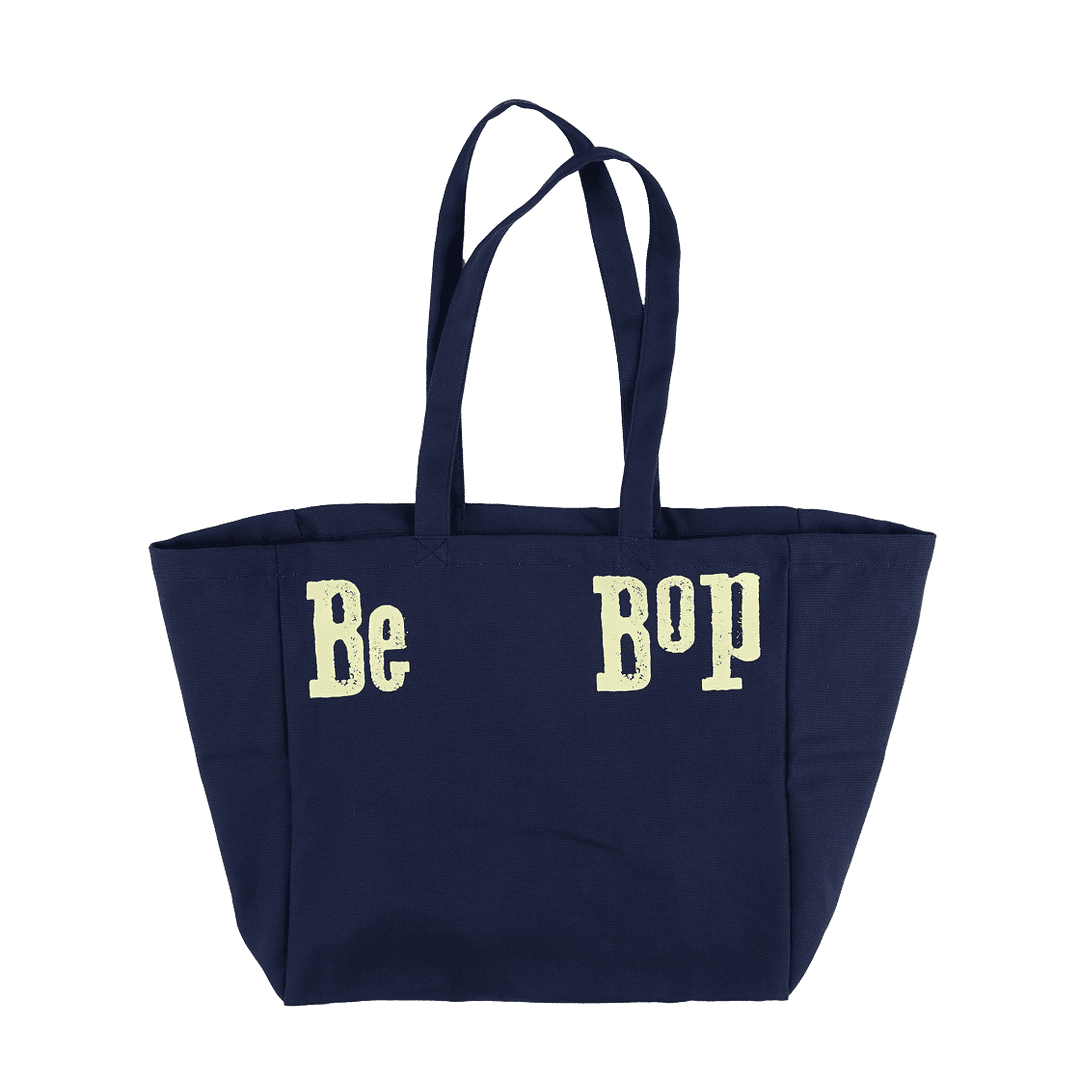 Be Bop Canvas Tote Bag Navy
